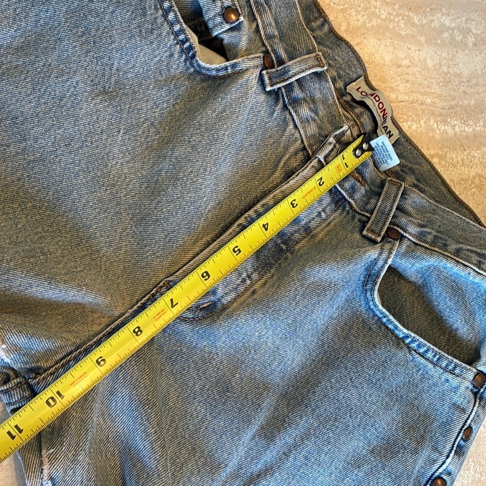 LONDONJEAN Studded & Stone washed blue jeans, hi rise, 5 pockets. 6 EUC VTG - Picture 13 of 17